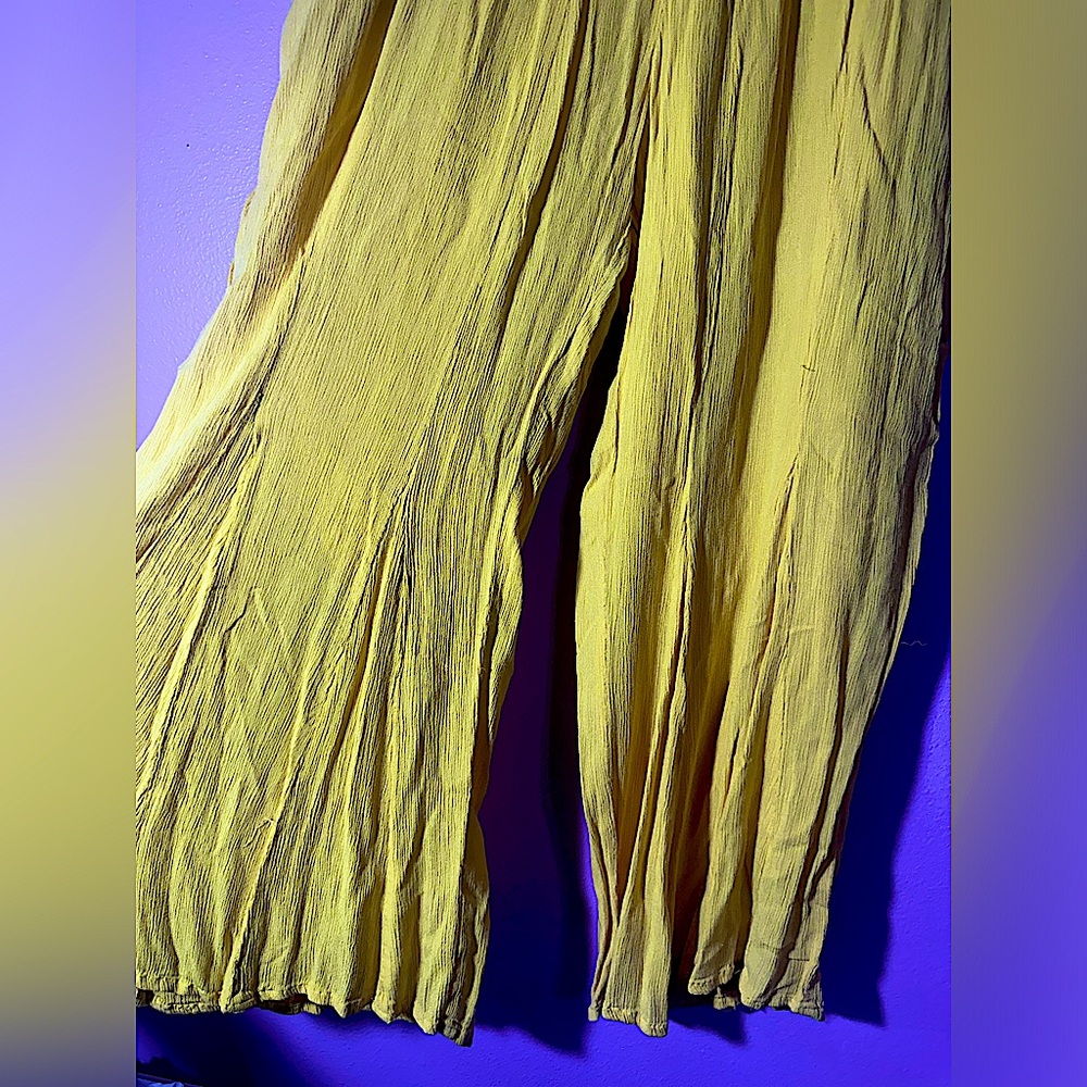 Yellow Flare Pants